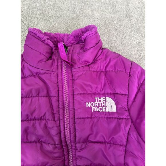 The North Face Reversible Fleeced Flower Patch Quilted Jacket Girls Size XXS - Picture 5 of 15